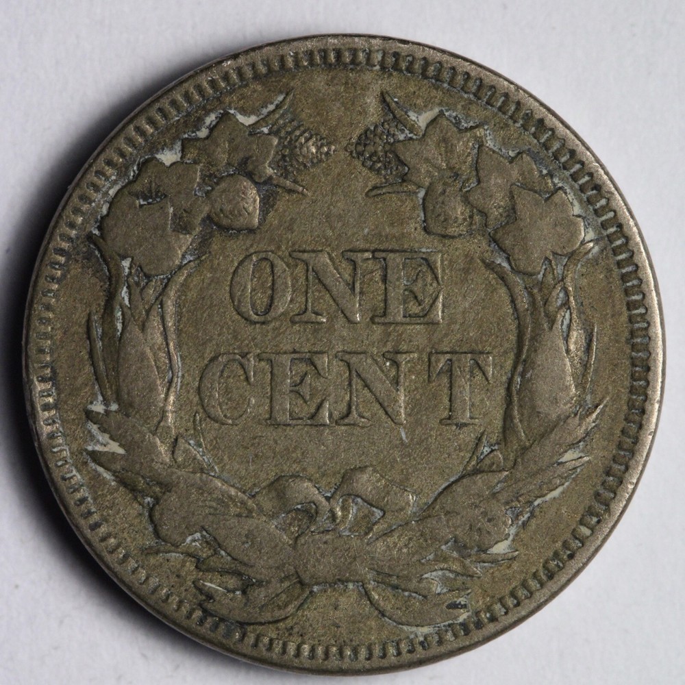 1857 Flying Eagle Cent Penny XF+ E115 QUANM