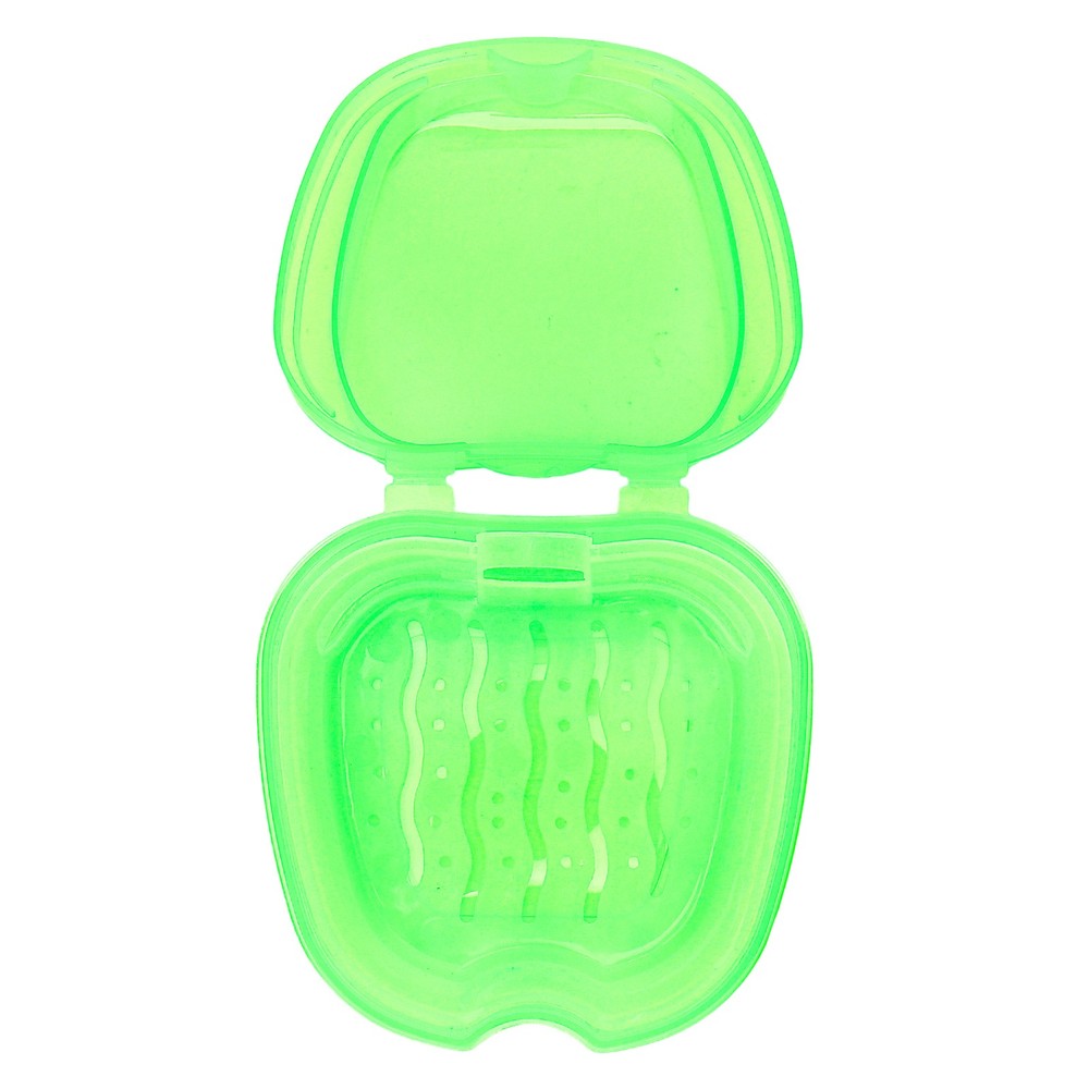 Denture Bath Case Box Soak Container Colored False Teeth Storage Box With