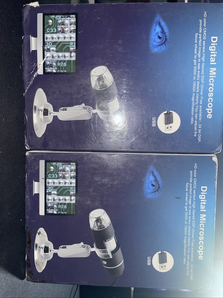 USB Digital Microscope 1000X Magnification with LED Lights