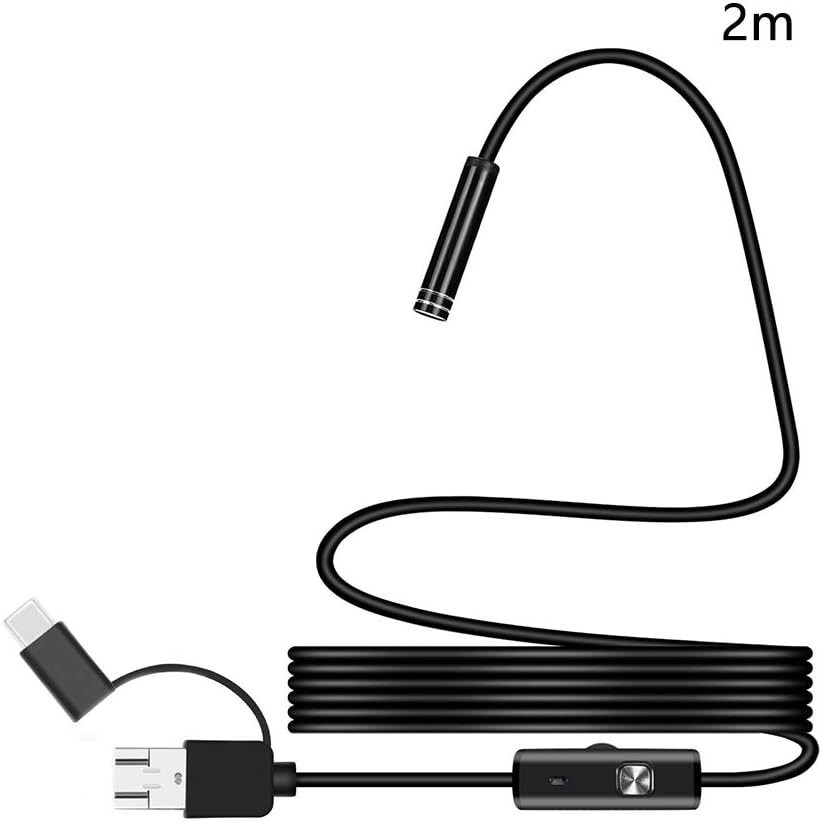 Professional USB Endoscope Inspection Camera with LED & Flexible Snake Cable