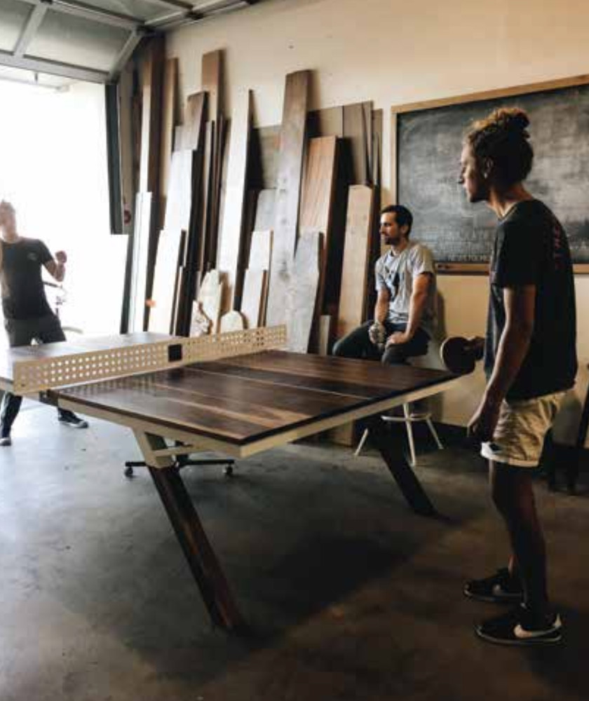WOOLSEY PING PONG TABLE - Black Walnut, Regulation Size, Originally $10k