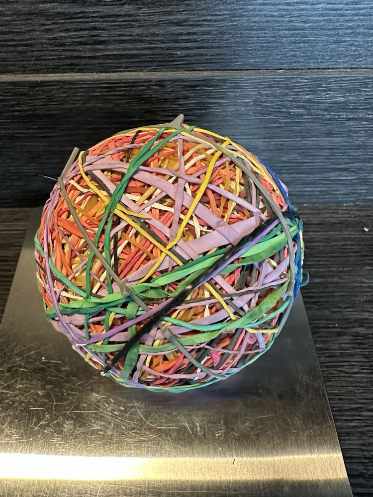 Rubber Band Ball- Softball Size and Heavy!