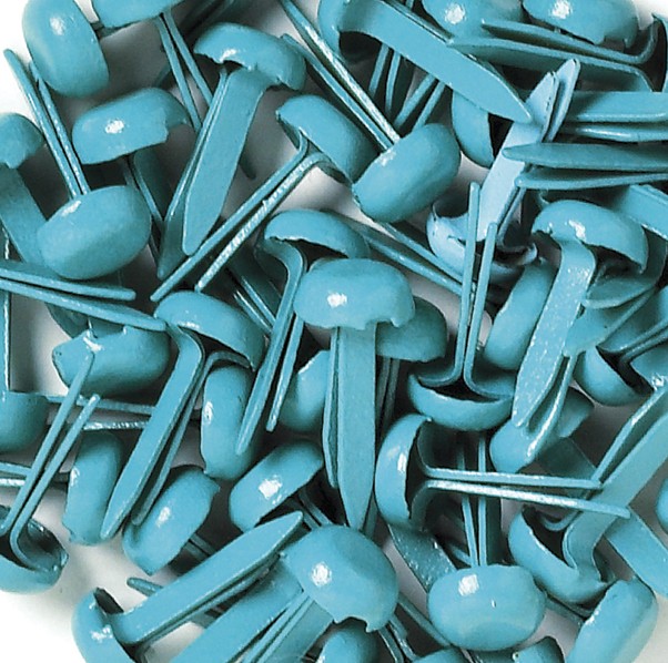Doodlebug BRADS-082  Mini Brads .125" 25/Pkg-Swimming Pool