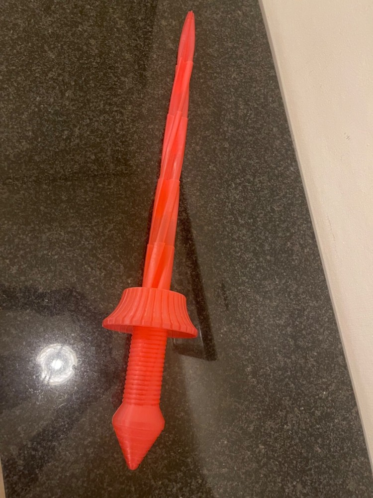drill sword collapsible 3d printed