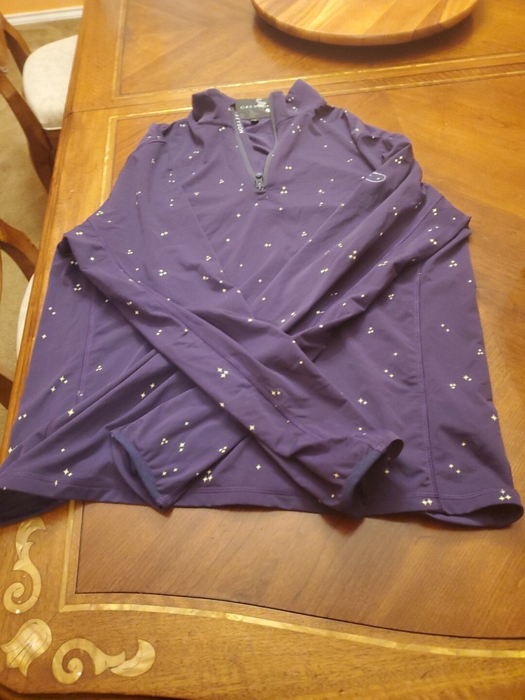 Greyson Tate 1/4 Zip Pullover Purple Raven Medium Men's