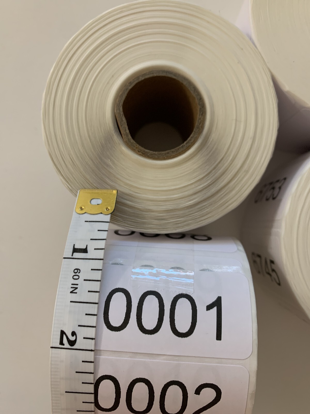 1000 Labels Consecutive Number Inventory Stickers Labels 2" x 1" Customize