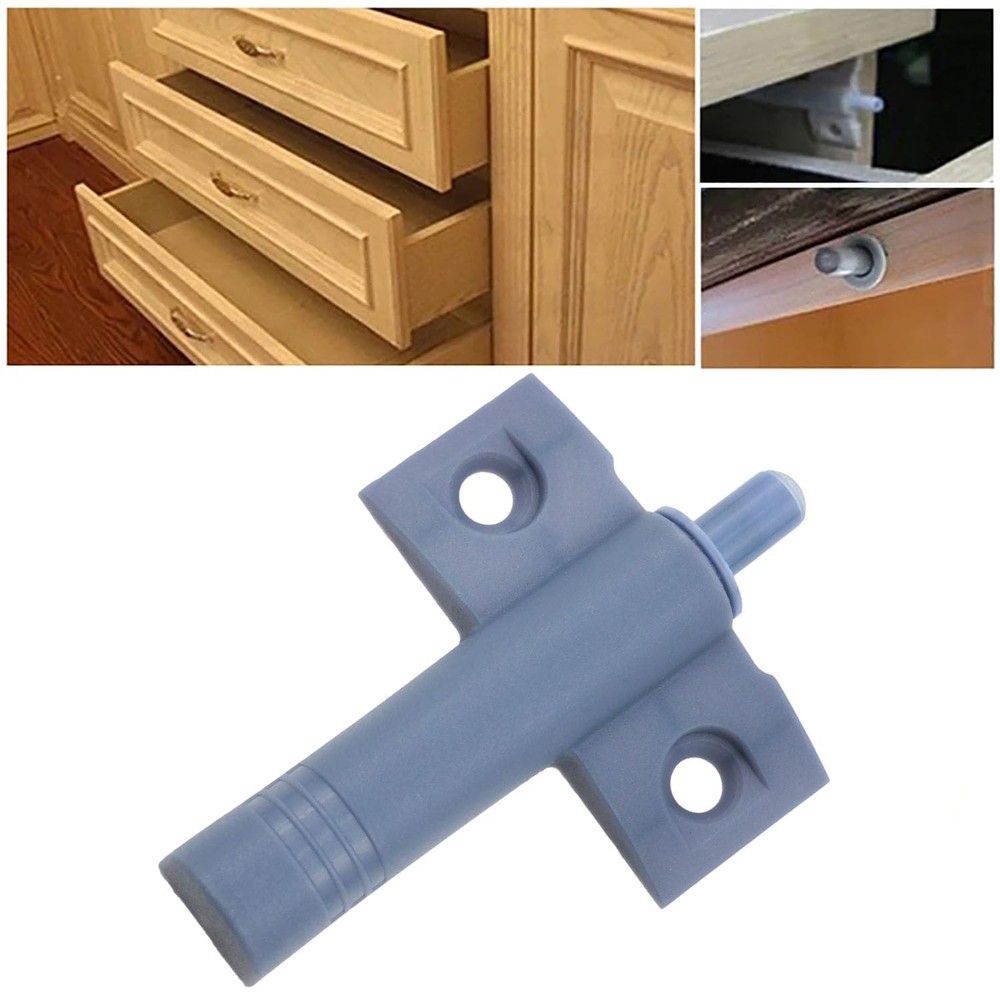 Plastic Soft Close Cabinet Door Damper Quiet Baffle Buffer Grey Screws 8 PCS