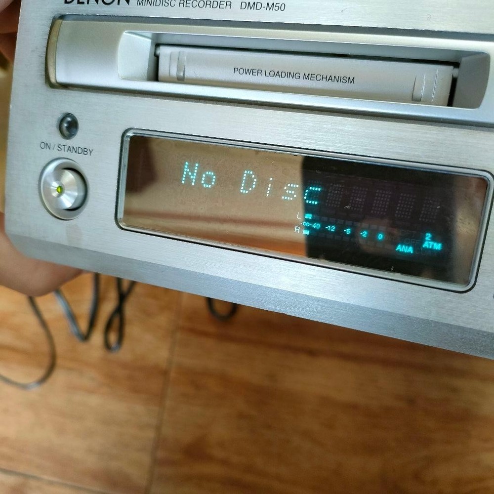 DENON MD Deck DMD-M50 Denon Powered On Verified MD Playback tested unit only