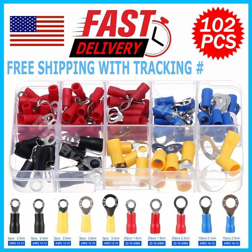 280/1200Pcs Assortment Insulated Electrical Wire Connectors Crimp Terminals Kit