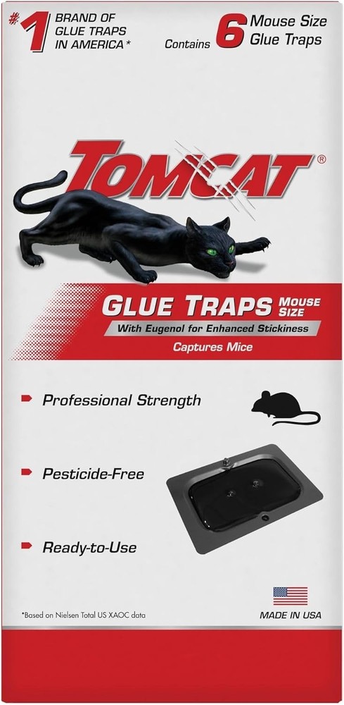 Ready-to-Use Eugenol Mouse Glue Traps – 6 Disposable Pest Control Solutions