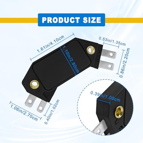 1875990 4 Pin Performance Ignition Module, Compatible with 1974-1988 Chevy
