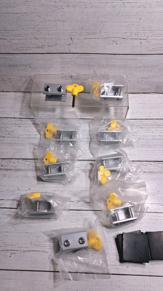 Window Stopper Security Lock with Key Adjustable Slide Easy Installation 9 Pack