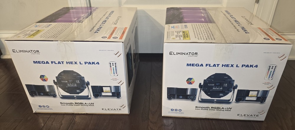 Eliminator Lighting Mega Flat Hex L PAK-4