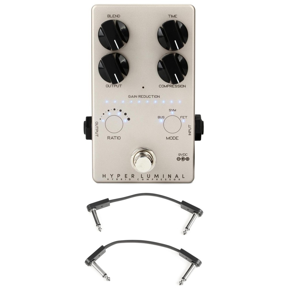 Darkglass Hyper Luminal Bass Compressor Pedal with EBS Patch Cables