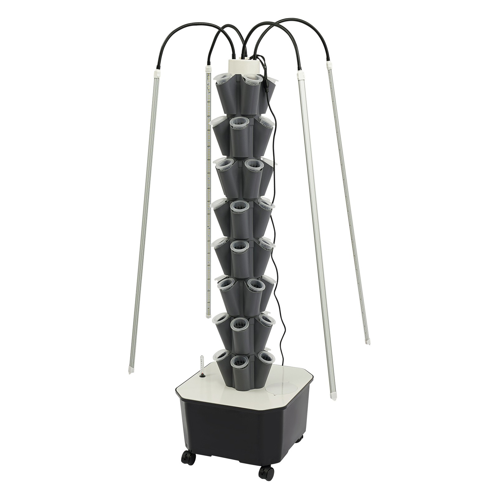 Hydroponic Growing System with Grow Light 40 Pods Indoor Hydroponic Tower Garden