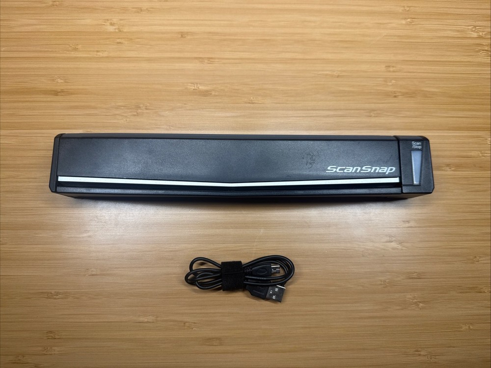 Fujitsu ScanSnap S1100 Portable Document Scanner & USB Cable Tested