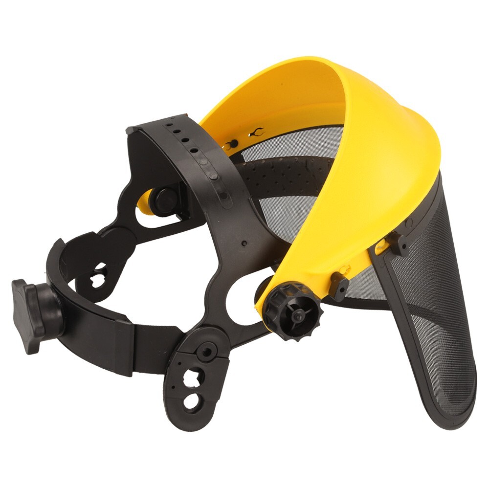 Face Mask Shield & Mesh Safety Visor Use With Chainsaws, Brushcutters, Strimmers