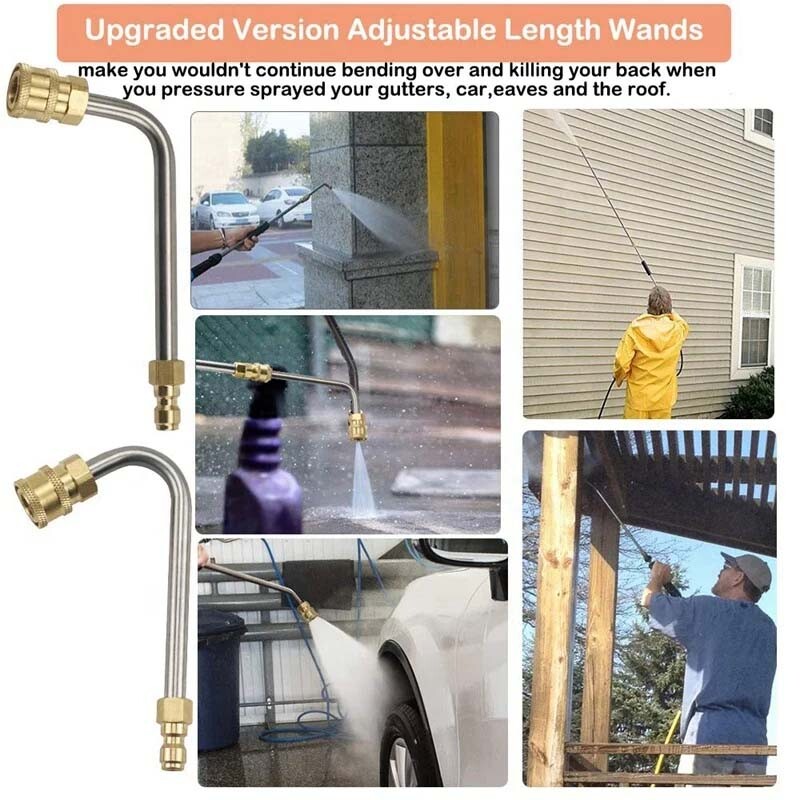 120 inch Pressure Washer Extension Wand, Replaceable Upgraded Power Washer Lance