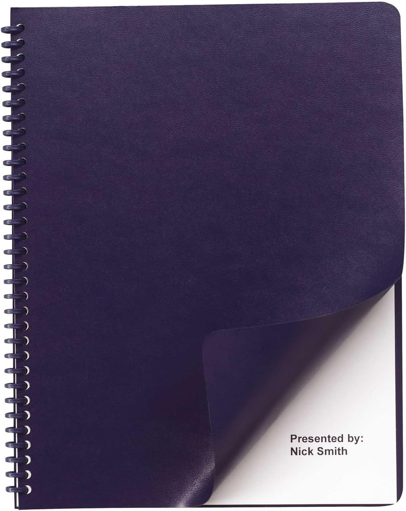 Leather Look Premium Presentation Covers, Binding Covers, Non-Window, Rounded Co