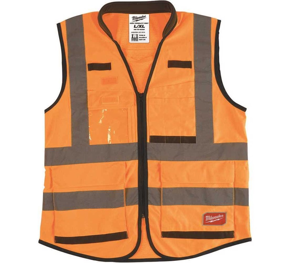 2X-Large /3X-Large Orange Class 2 High Visibility Performance Safety Vest (CSA)