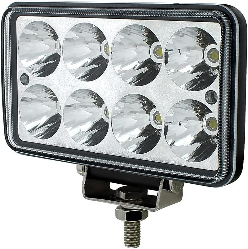 8 High Power LED Rectangular Work Light with Chrome Reflector, 36507