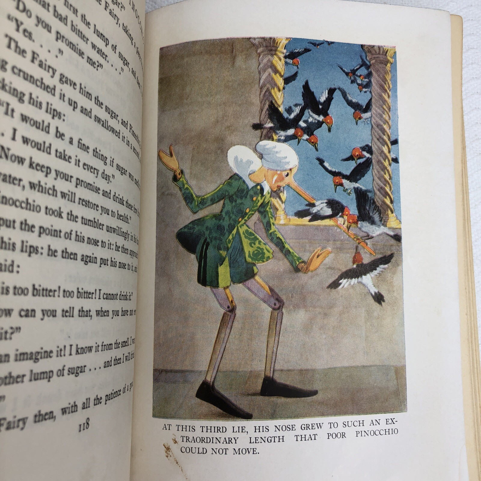 PINOCCHIO C. Collodi VTG Color Illustrated Maud & Miska Petersham 1932 HC