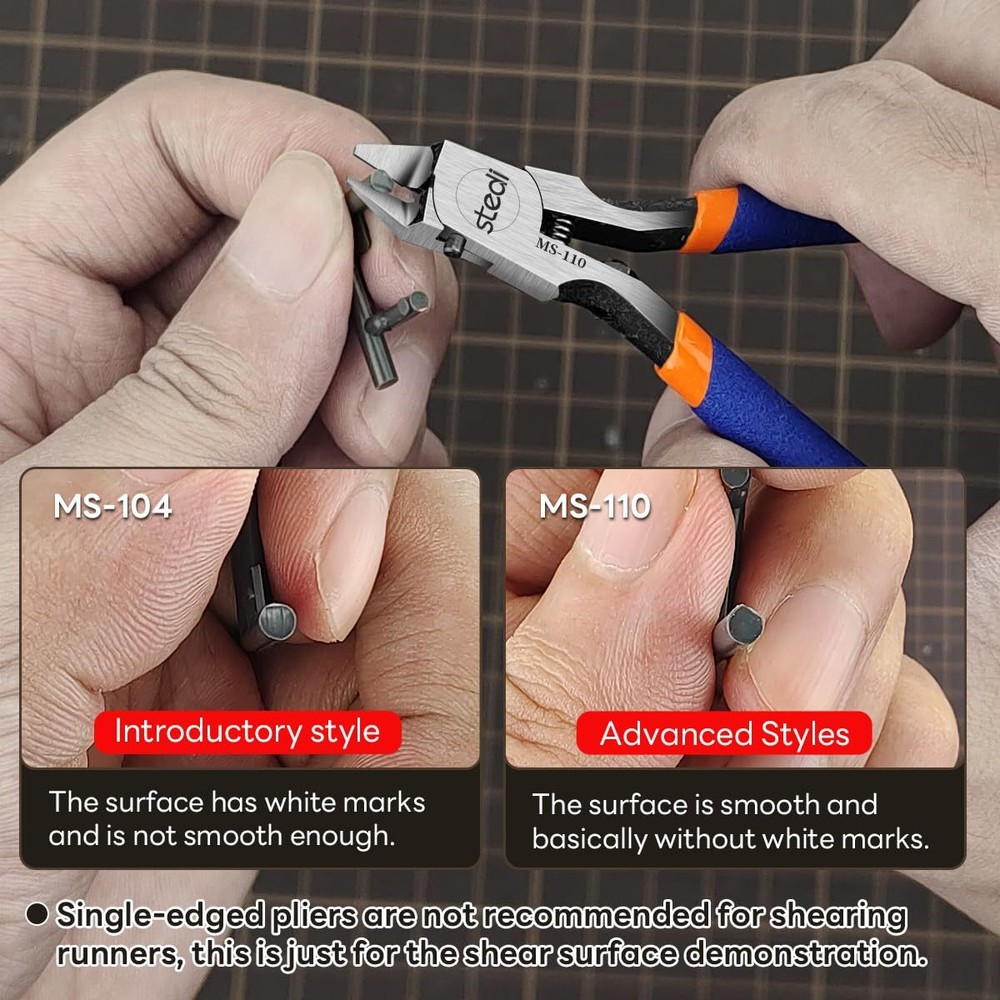 Model Nipper, Sprue Cutter with Ultra-thin Single-Blade and Stiff Spring Hobby