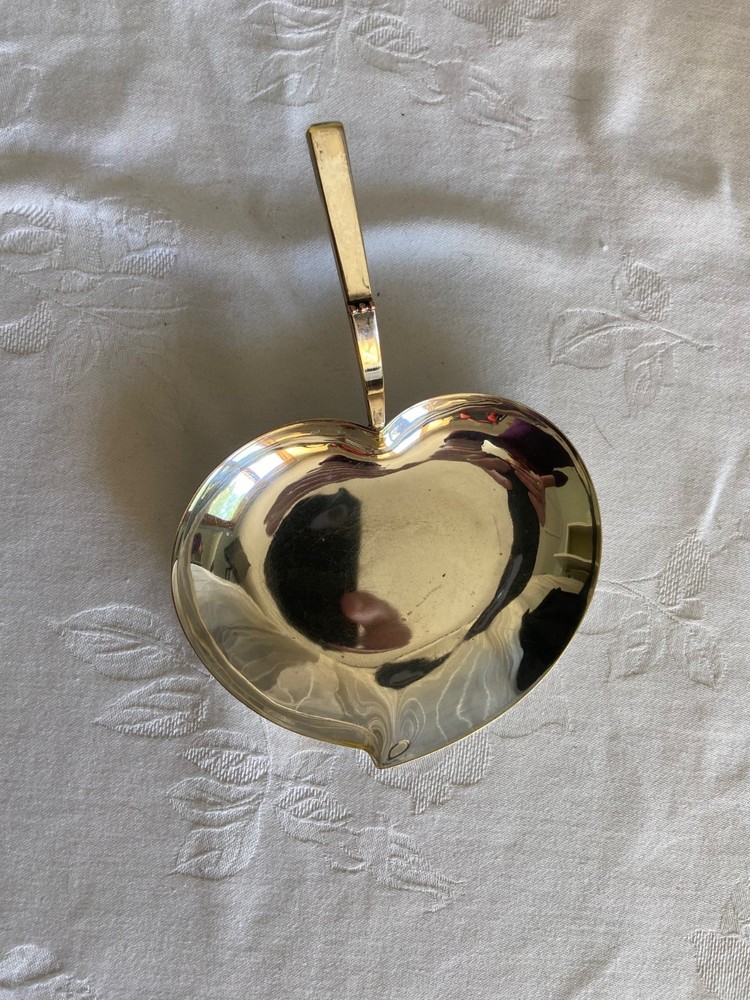 Three Crown Swedish Silver Plate Heart Shaped Candy/Nut/Olive Dish Royal Hickman