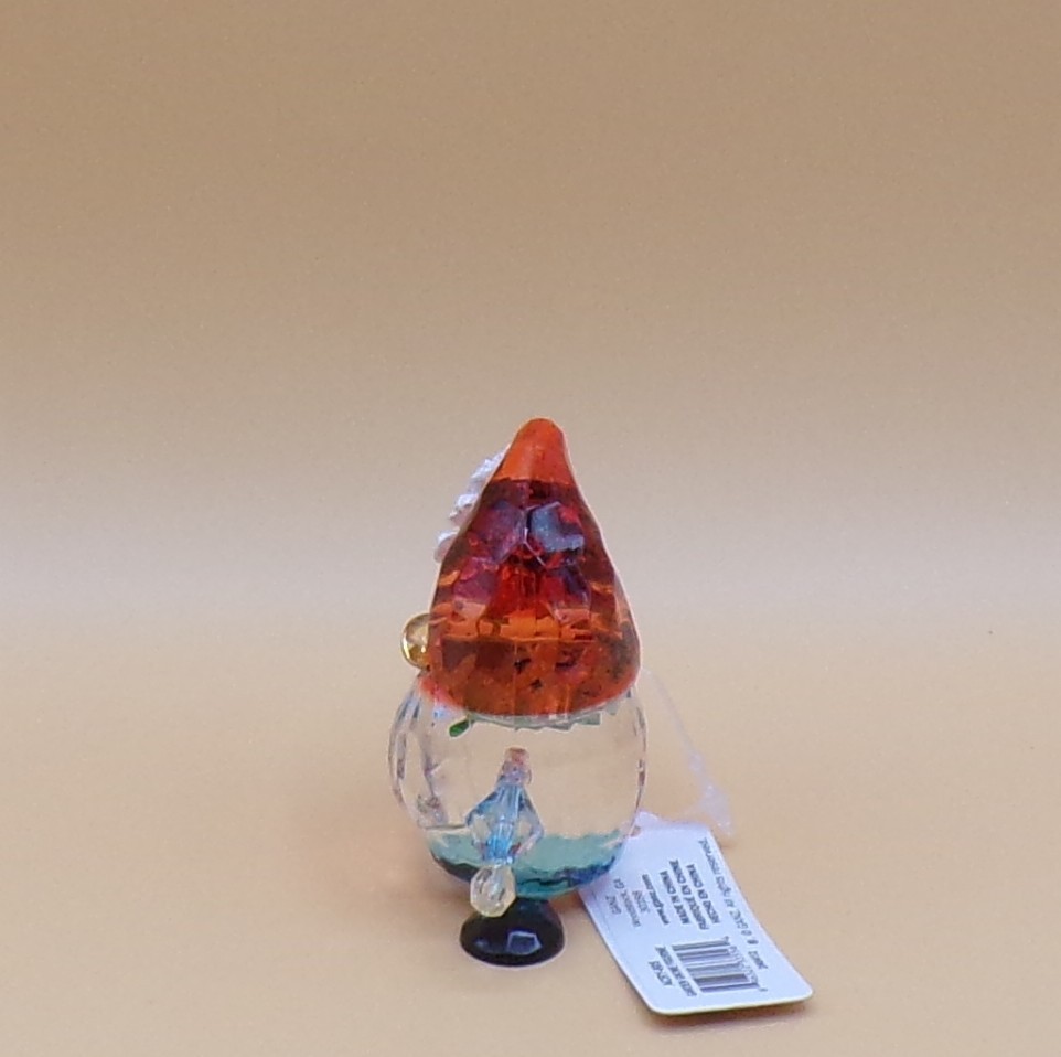 Crystal Gnome With Daisy Figurine