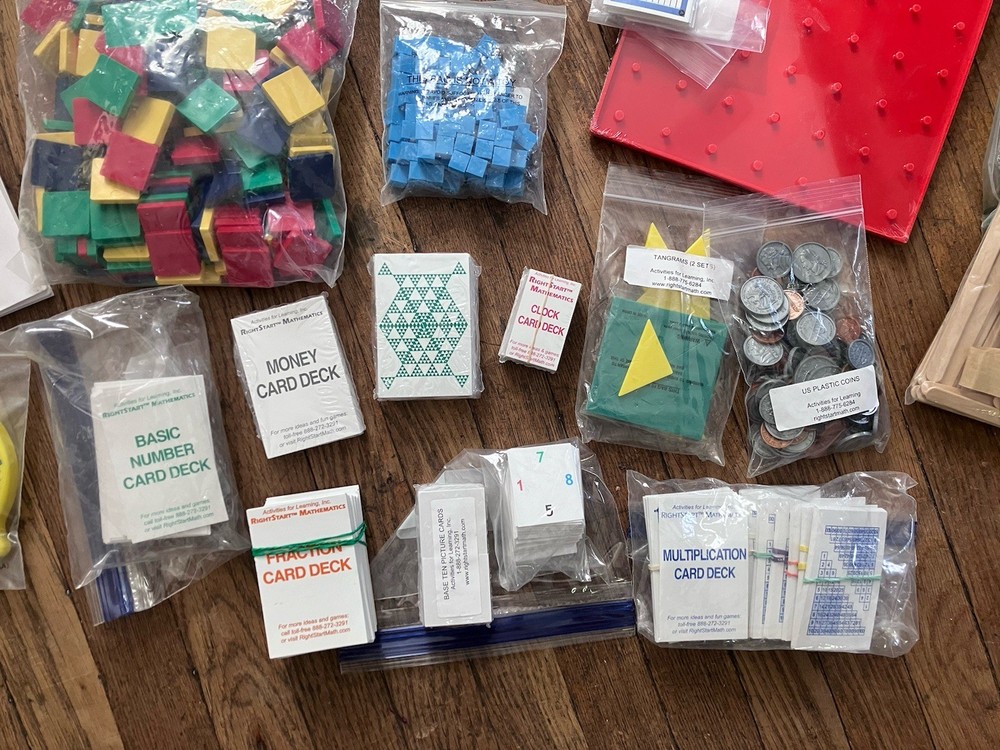 Right Start Math Manipulatives & Games Large Lot