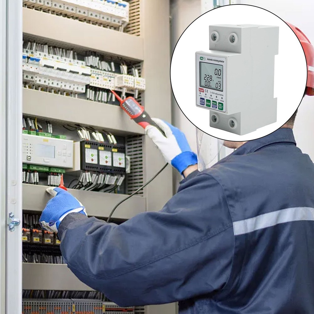 Current Breaker Multiple Protection Overvoltage Protection Digital LCD Display