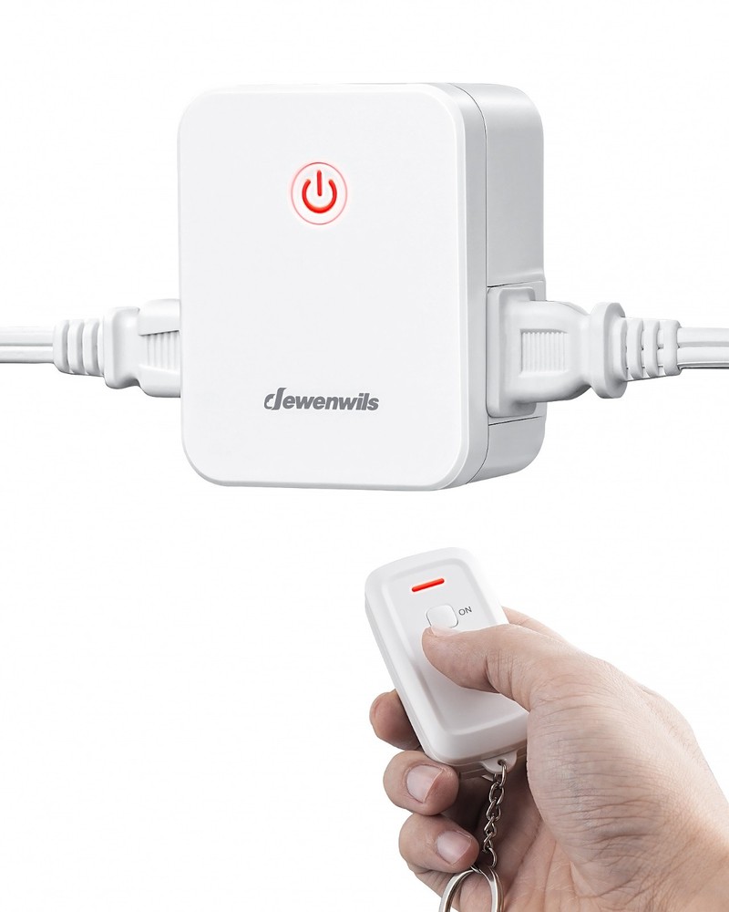 DEWENWILS 2-Outlet Remote Control Switch, Programmable, Expandable System
