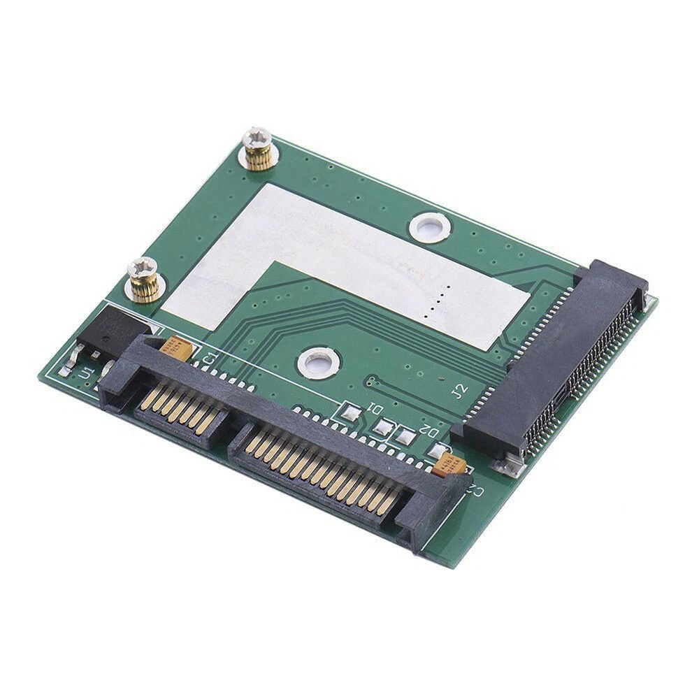 2PCS New Mini PCIE mSATA SSD to 2.5" SATA Adapter Converter Card Module Board