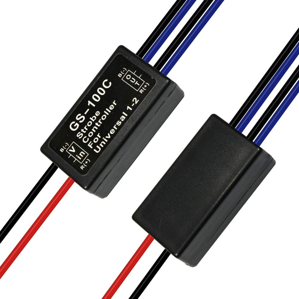 12V GS-100C Flash Strobe Controller Auto Car Flasher Module for LED Brake Lig...