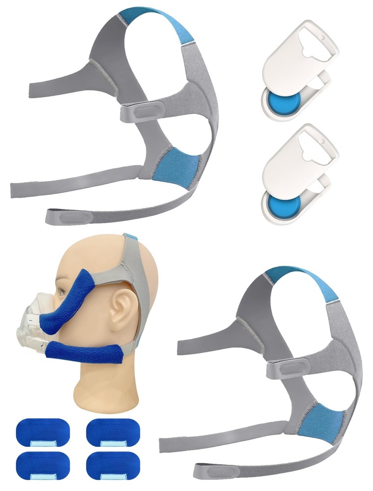 2 Packs F20 Replacement Headgear Compatible with Full-face Medium, Red