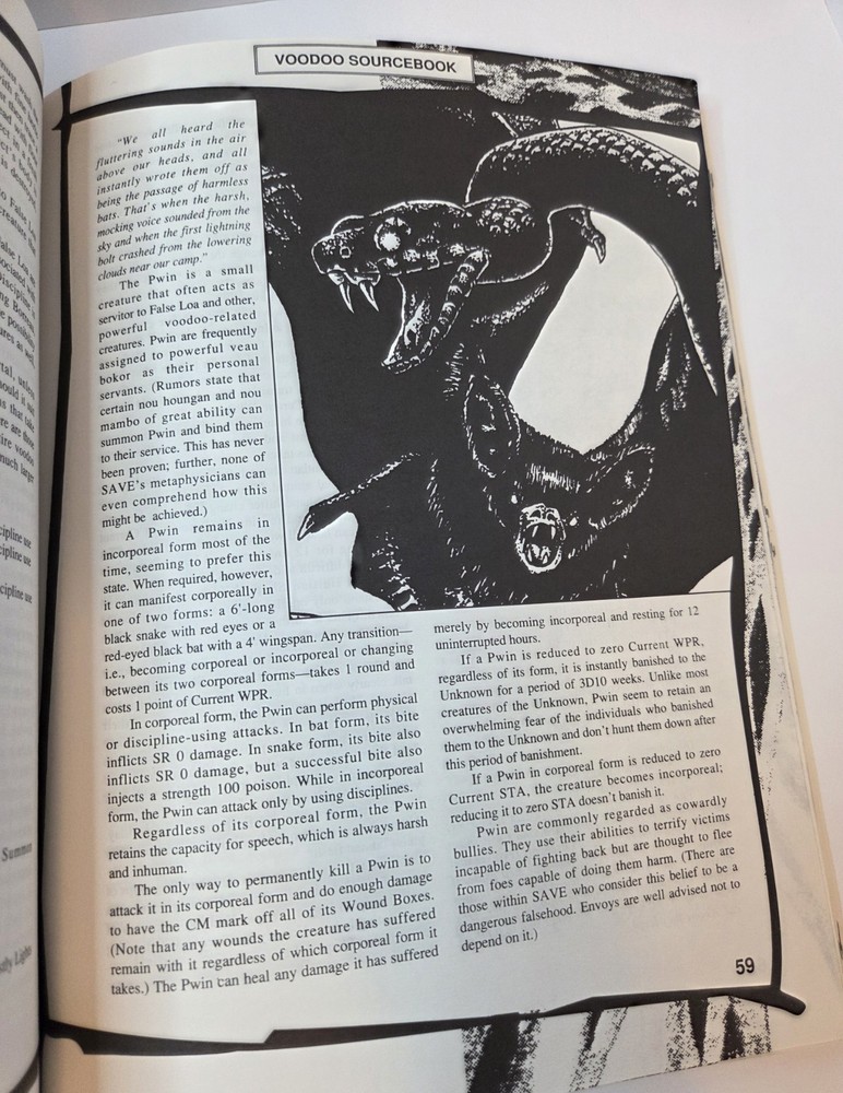 Mayfair Chill Voodoo Sourcebook 1992