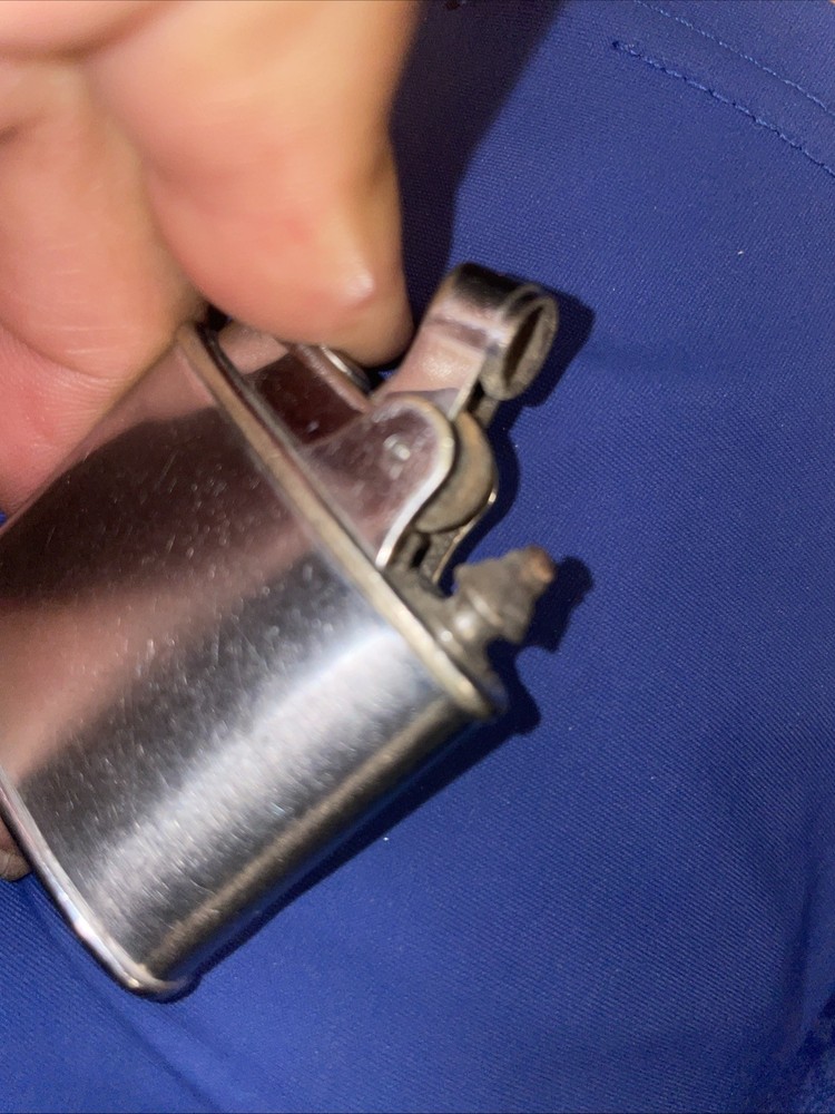 VINTAGE RONSON De- Light Silver Tone LIGHTER