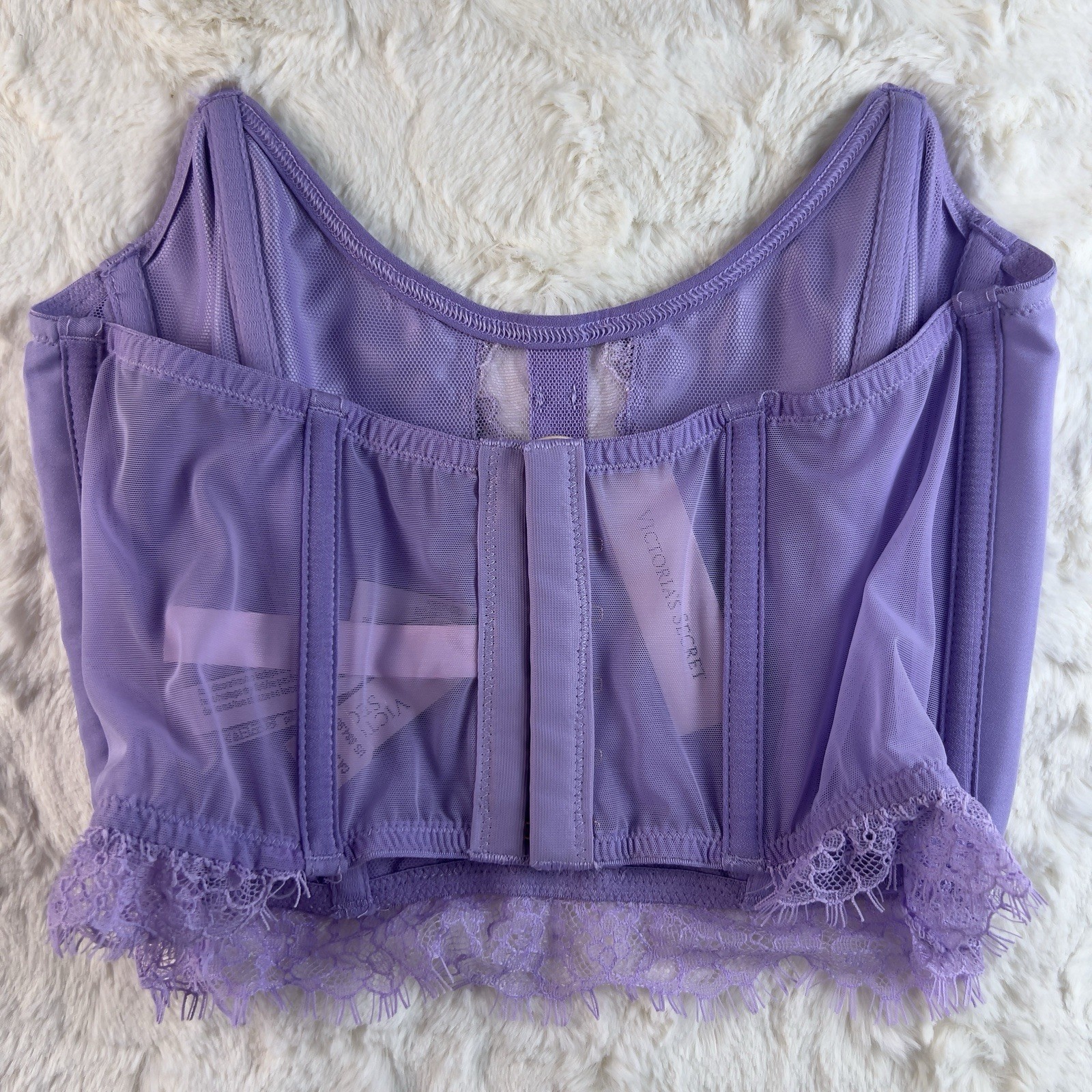 NWT Victoria’s Secret Dream Angels Floral Embroidered Strapless Corset Top M