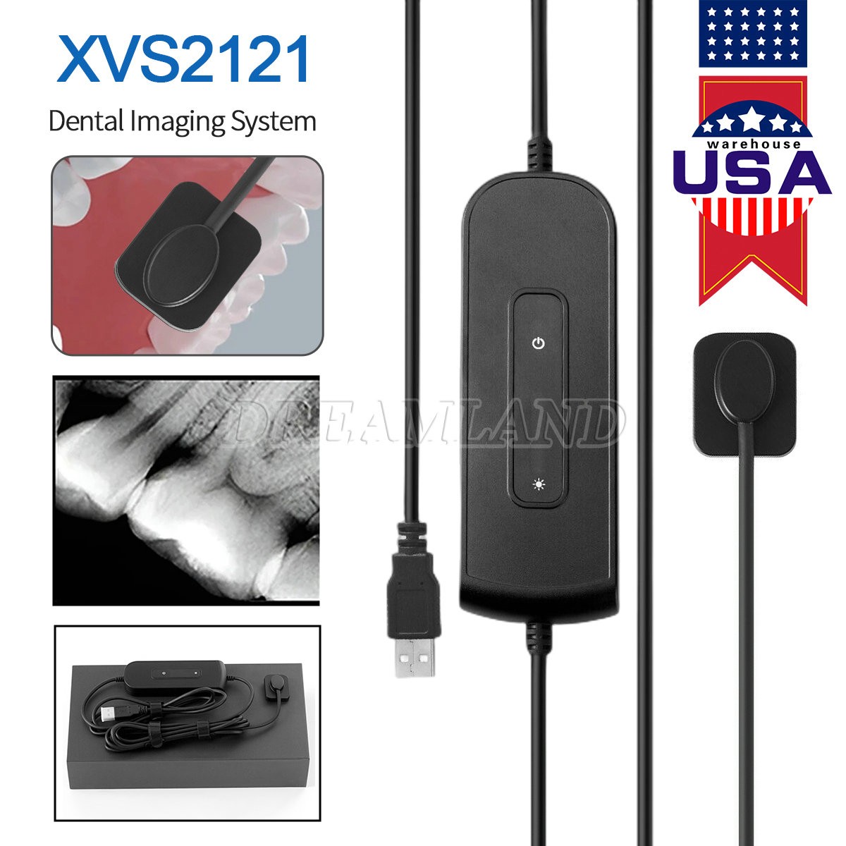 Dental Sensor Radiovisiograph Digital Sensor Intraoral Imaging System HD Image