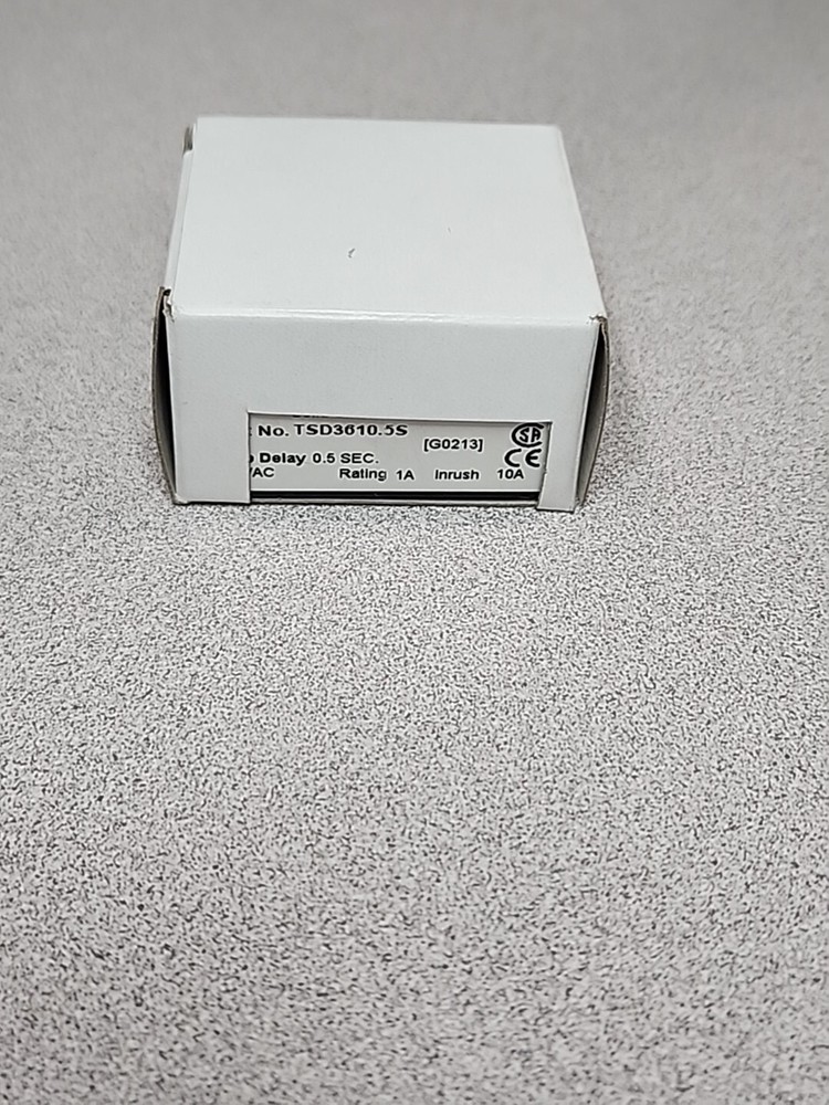SSAC Part No. TSD3610.5S SOLID STATE TIMER. 230 VAC. TIME DELAY 0.5 SEC.