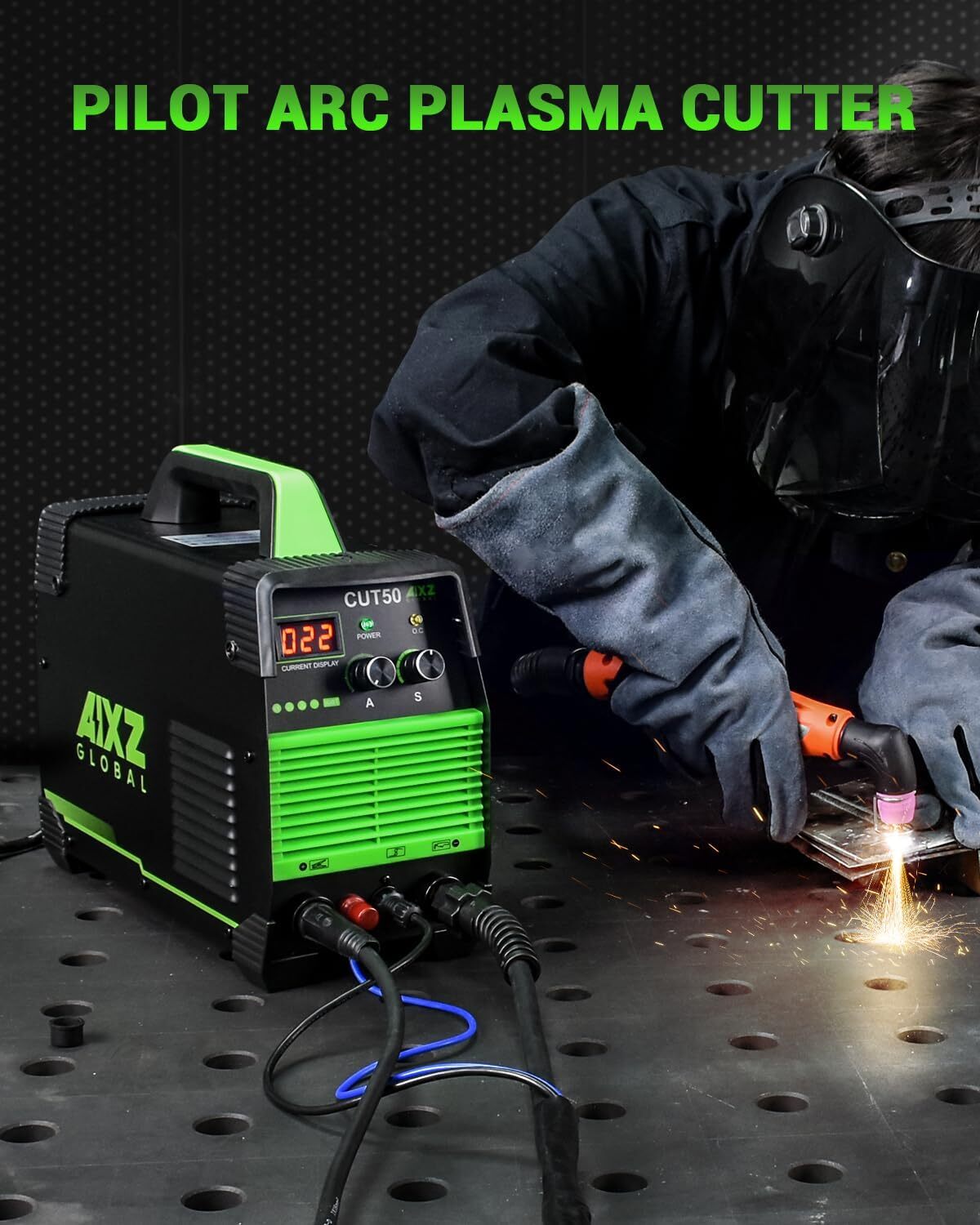 50 Amp Non-Touch High Frequency Pilot Arc Plasma Cutter ,80% Duty Cycle,110/220V