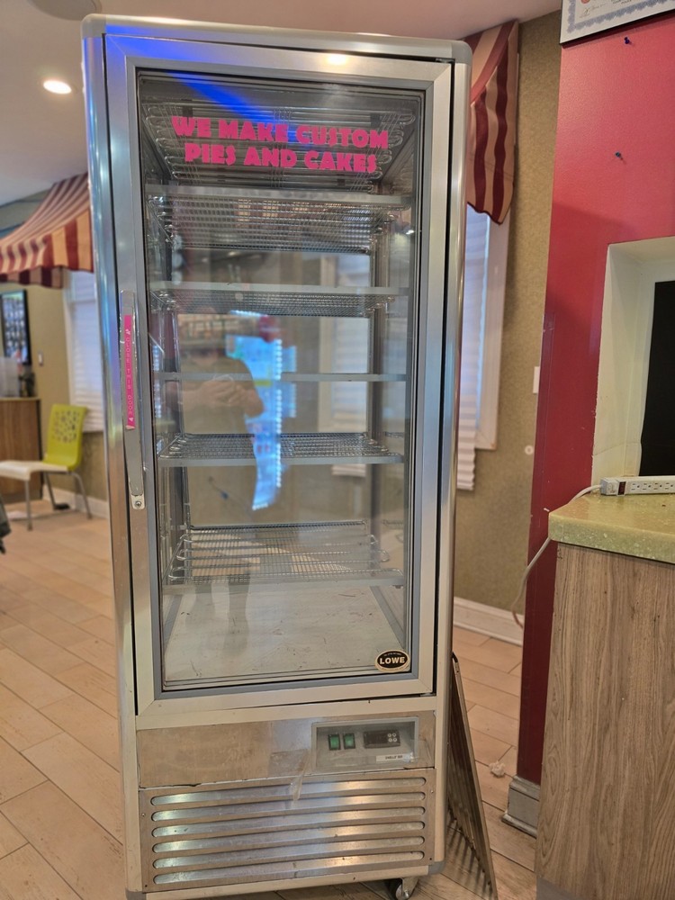 4 sided ice glass display freezer