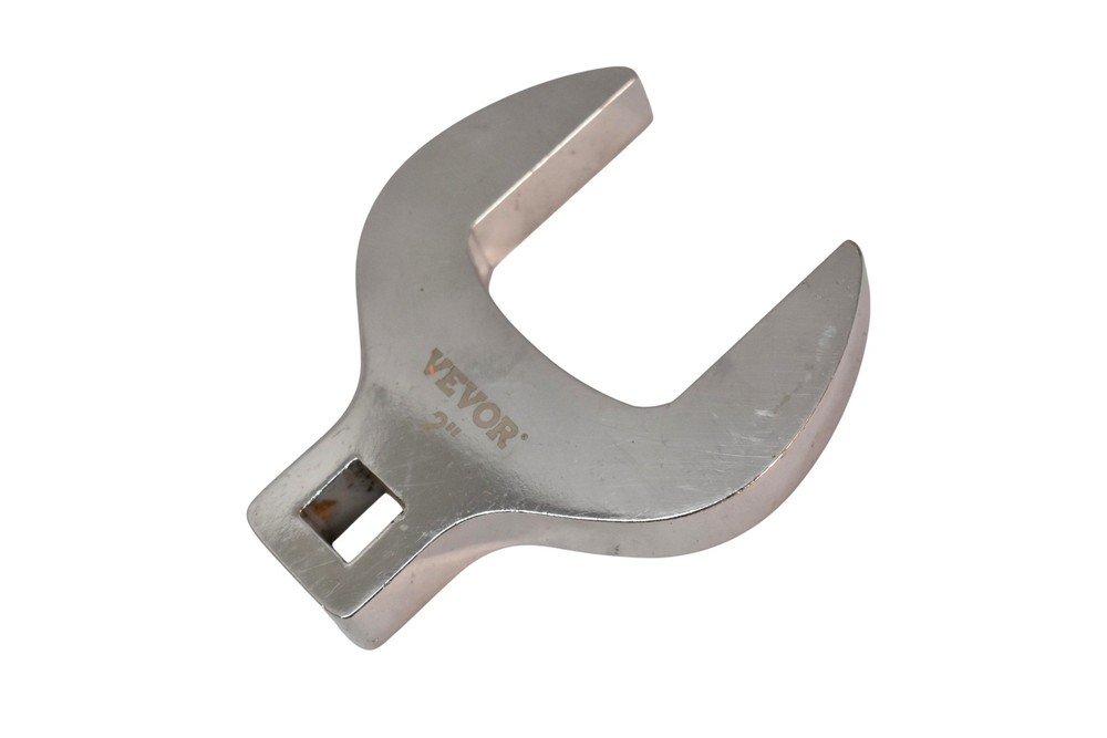 VEVOR 2" Crowfoot Combination Wrench Open End Torque Adapter Silver Tool