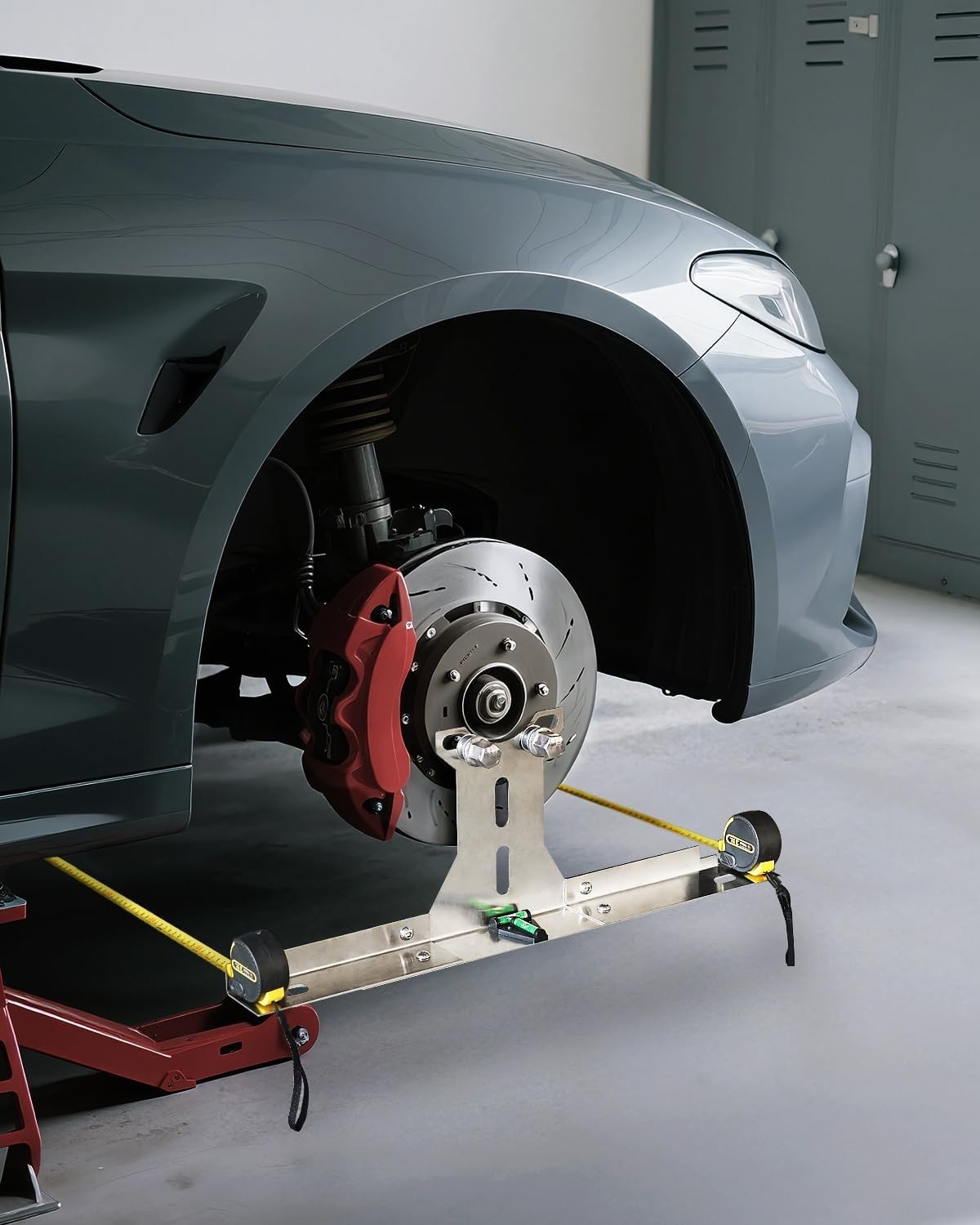 Heavy Duty Wheel Alignment Tool Kit with Tape Measures, Upgraded Stainless Steel
