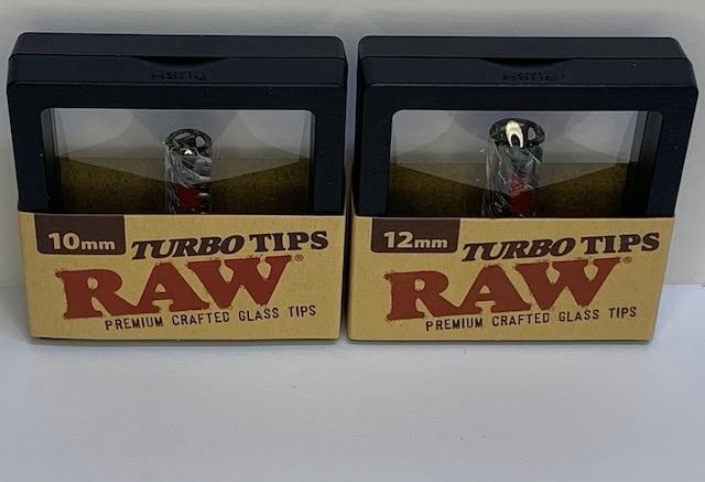 BOTH RAW GLASS TURBO TIPS - 10MM and 12mm sizes - LIMITED - Premium Crafted Tips