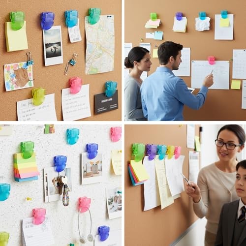 12 Pcs Cubicle Clips for Fabric Walls, Plastic Cubicle Hooks for Fabric Walls