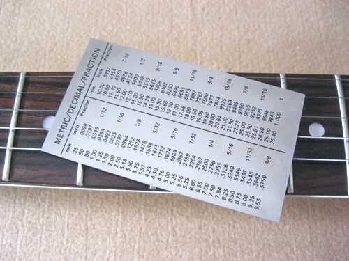 ElmerGuitar String Action Gauge In Inches