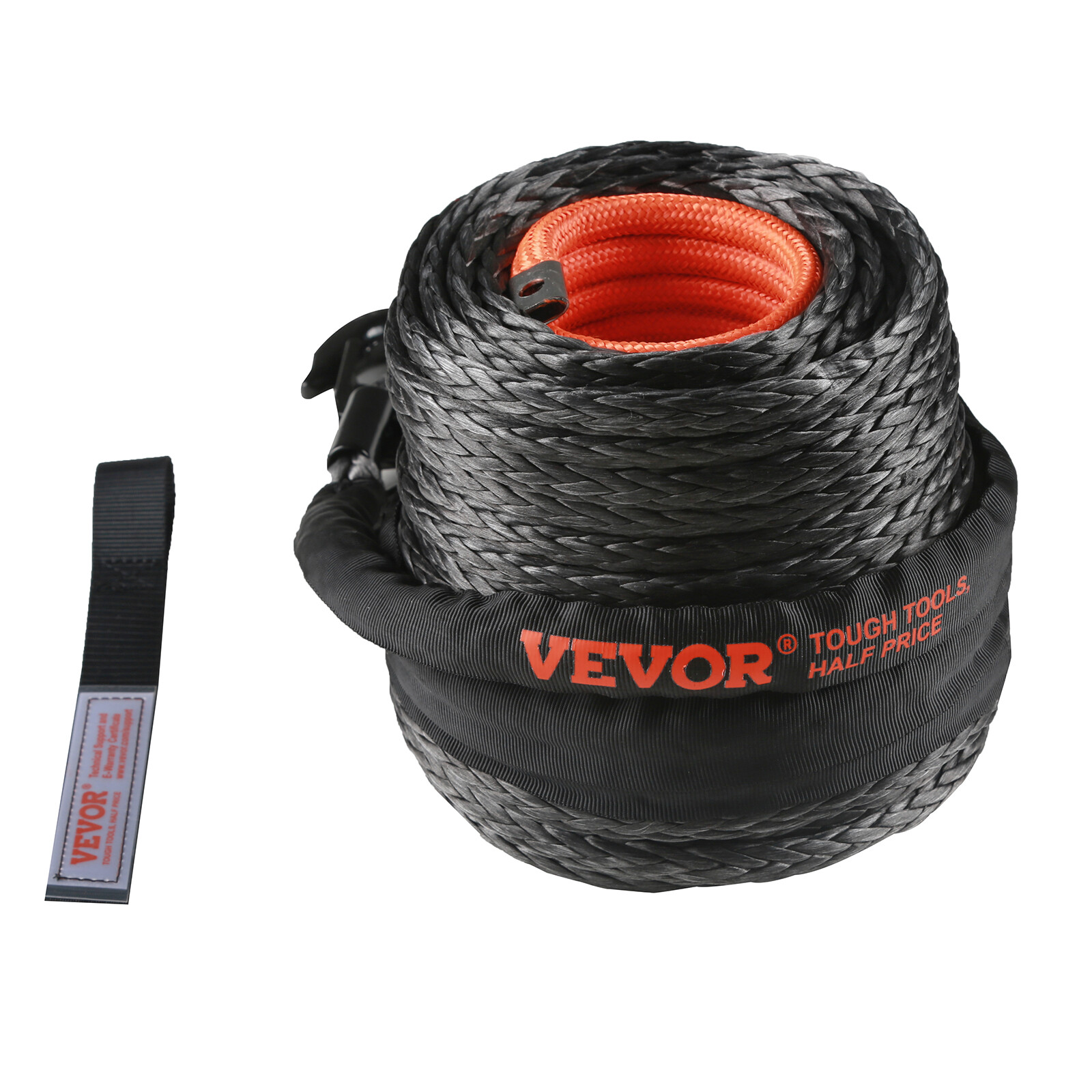 VEVOR Synthetic Winch Rope Winch Line Cable 3/8" x 100' 26500 lbs for SUV Truck