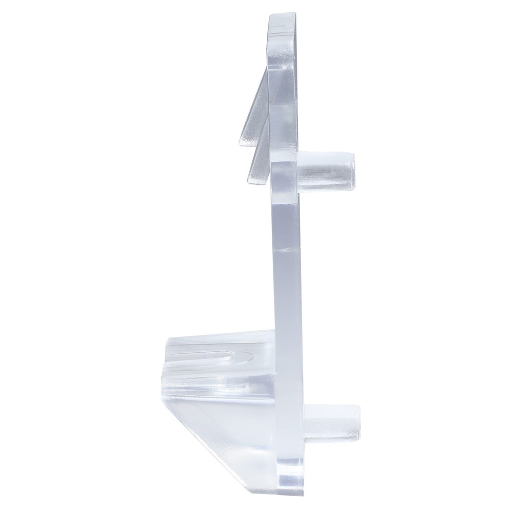 12 Pack Hardware Heavy Duty Polycarbonate Clear Cabinet Locking Shelf Support...