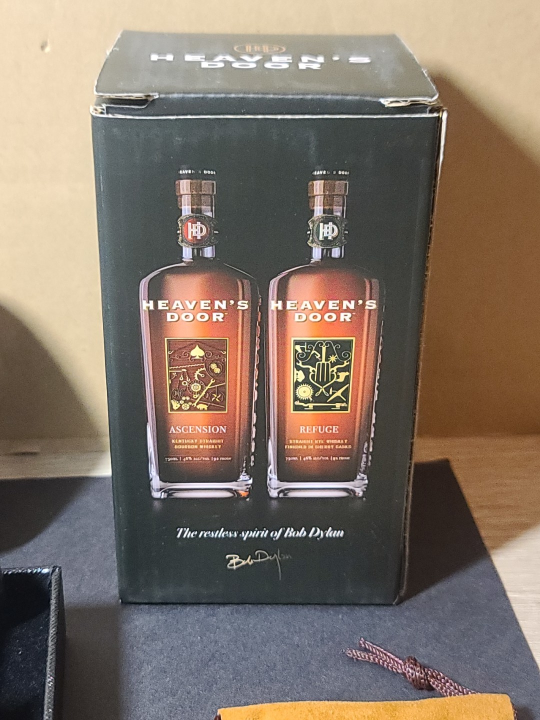 Bob Dylan HEAVEN'S DOOR! Cigar Cutter & Holder, Pins, Matches, & Whiskey Glass!